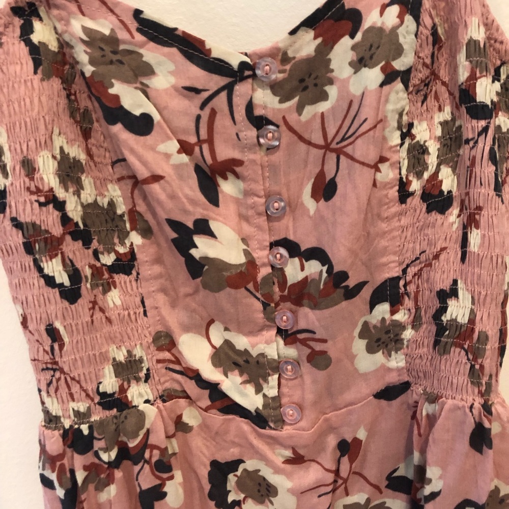 Wet Seal button front light pink shirt